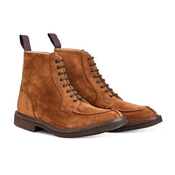 Mens Lawrence Apron Front Derby Boot in Cubana Suede