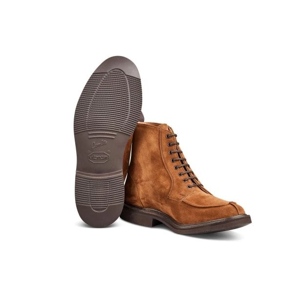 Mens Lawrence Apron Front Derby Boot in Cubana Suede