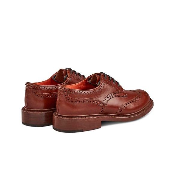 Anne Brogue Country Shoe in Marron Antique