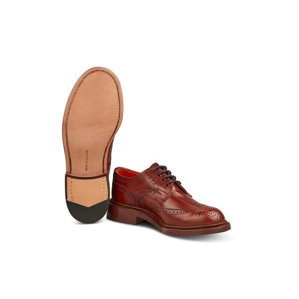 Anne Brogue Country Shoe in Marron Antique