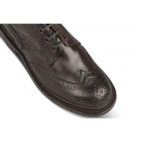 Stephy Brogue Boot in Burnished Espresso