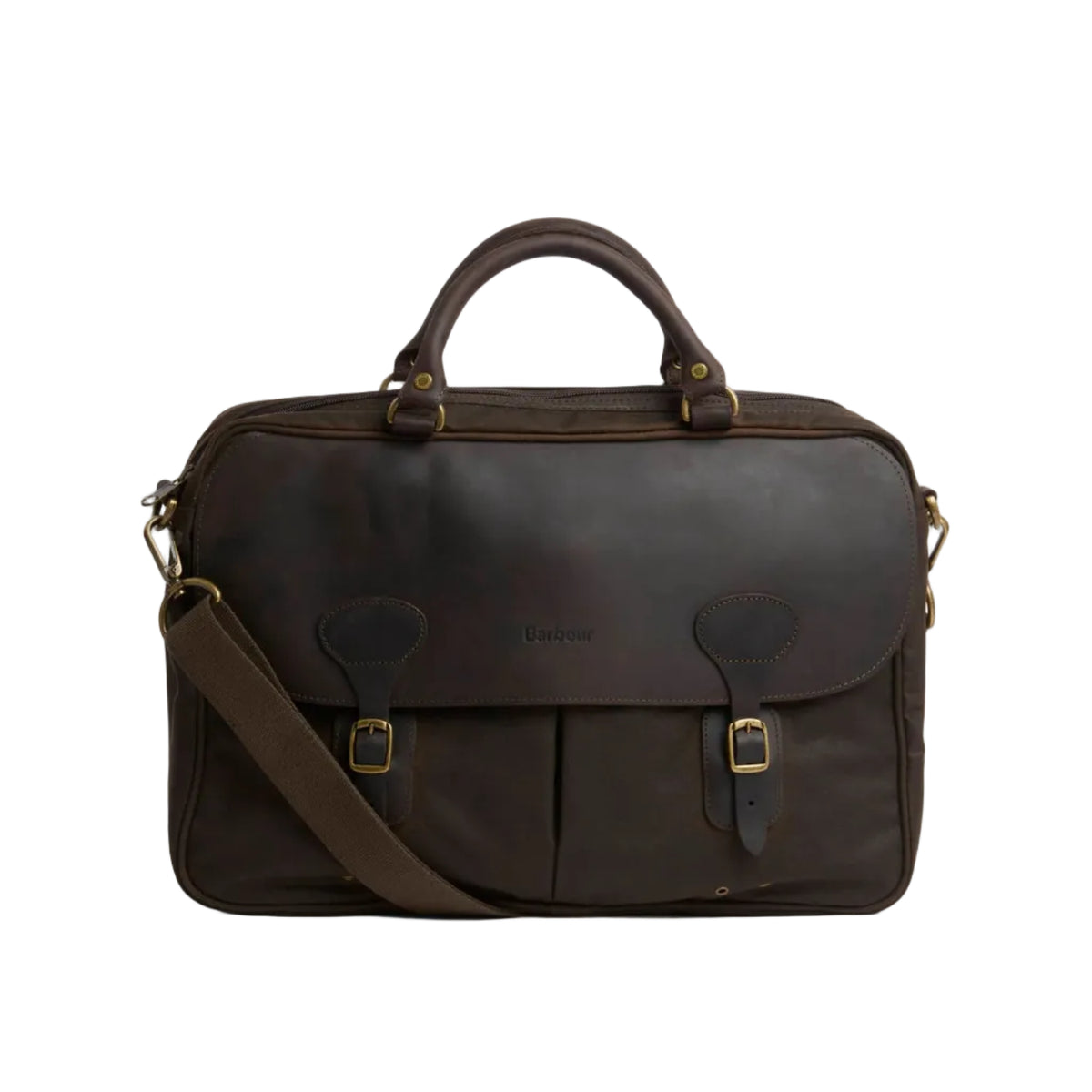 Waxed Leather Briefcase