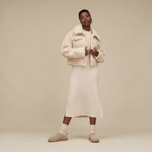 Womens Classic Micro Ugg in Sand