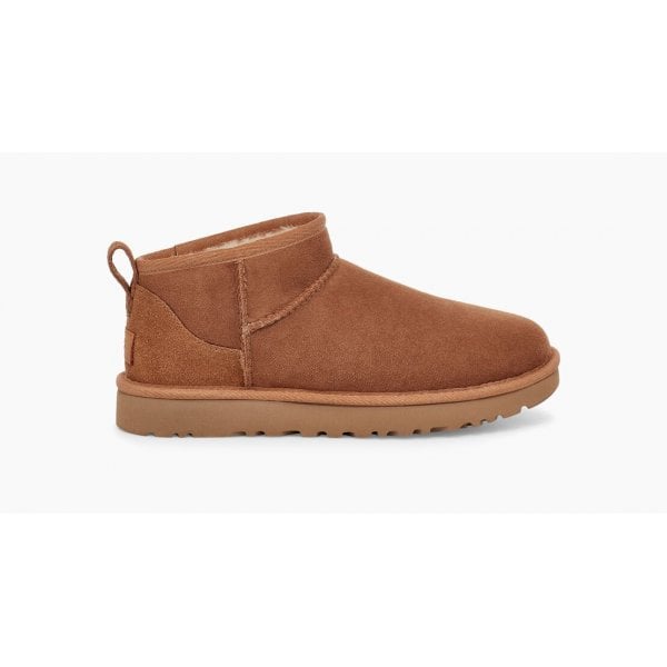 Womens Classic Ultra Mini Boot in Chestnut