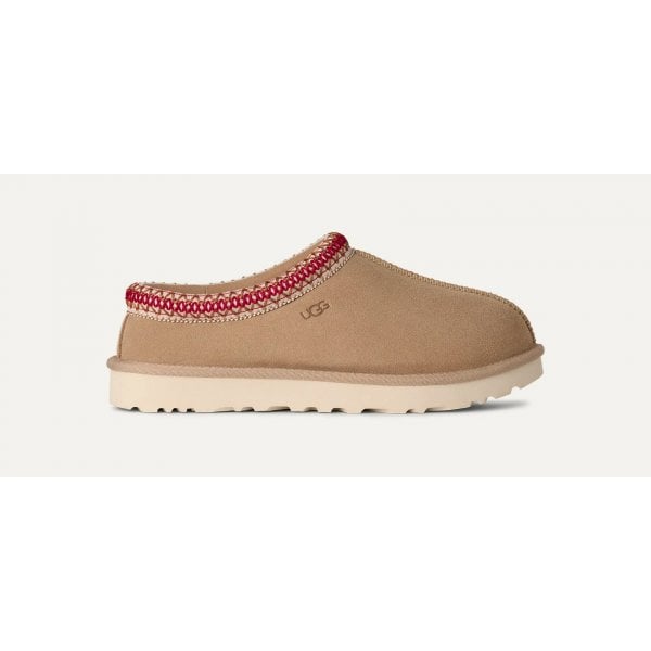 Womens Tasman II Slipper in Sand / Dark cherry