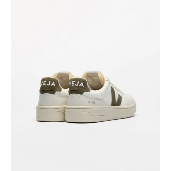 Unisex V-90 B-Mesh in White/Kaki