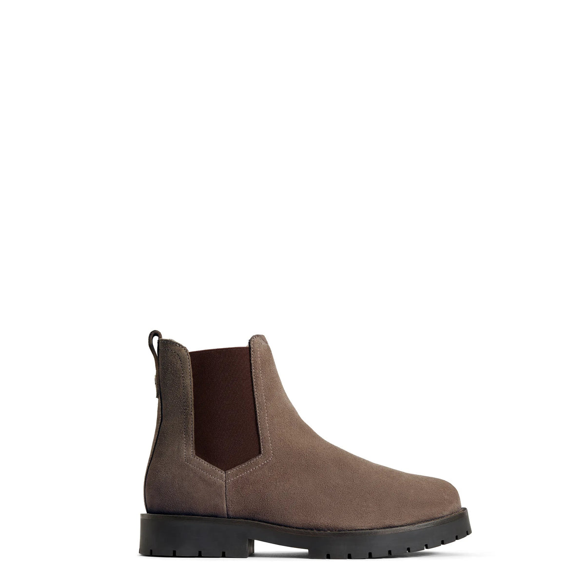 Sheepskin Boudica Ankle Boots in Deep Taupe Suede