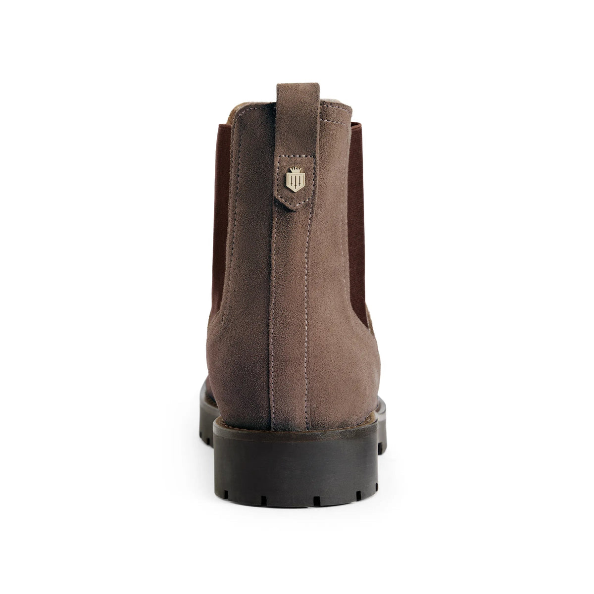 Sheepskin Boudica Ankle Boots in Deep Taupe Suede