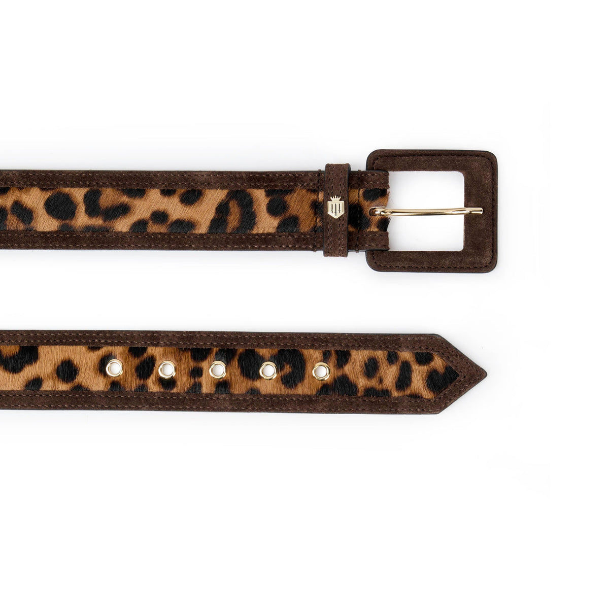 Marseille Belt in Leopard Haircalf