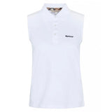 Bowford Sleeveless Polo Top in White