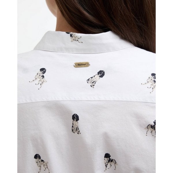 Brambles Shirt in Sketched Dog Print