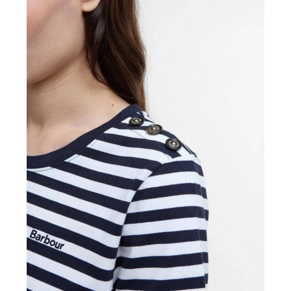 Ferryside Stripped T-shirt in Navy