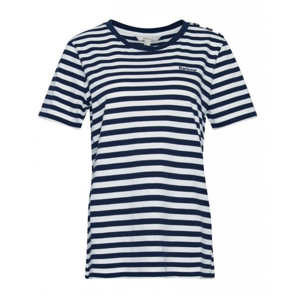 Ferryside Stripped T-shirt in Navy