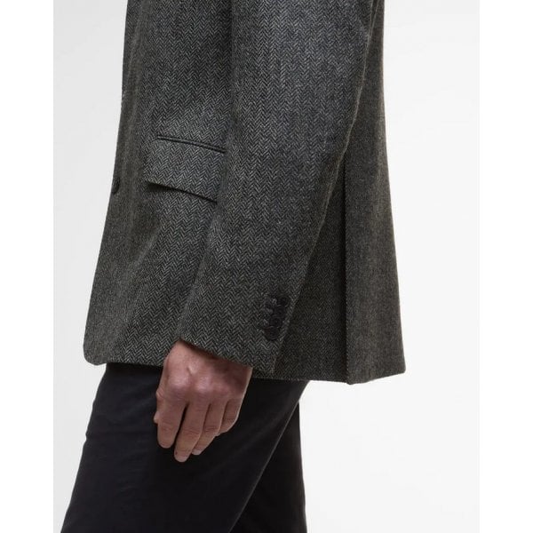 Firth Moons Blazer in Grey Herrringbone