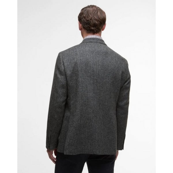 Firth Moons Blazer in Grey Herrringbone