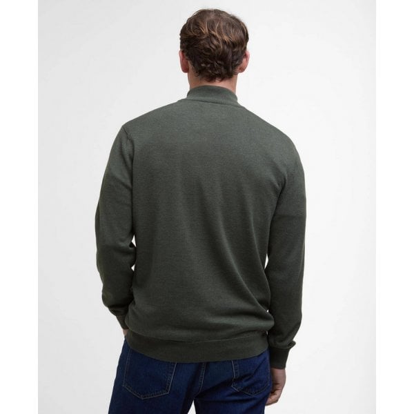 Mens Bayfield Half Zip in Mid Olive