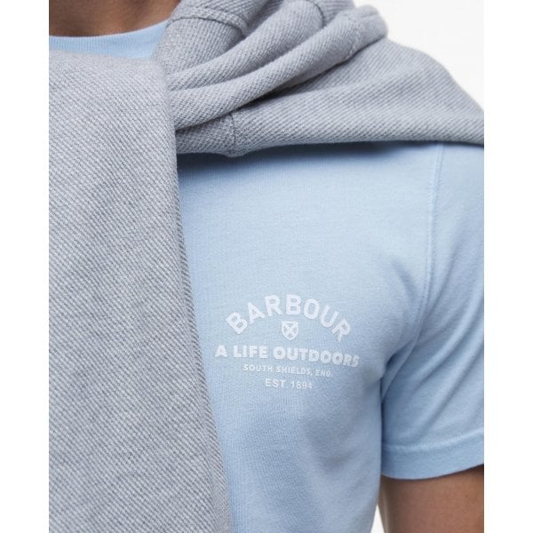 Mens Cranmer Logo Tshirt in Ocean