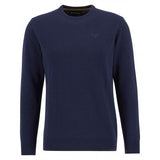 Mens Essential Lambswool Crew in Atlantic