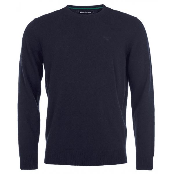 Mens Essential Lambswool V Neck Jumper in Navy