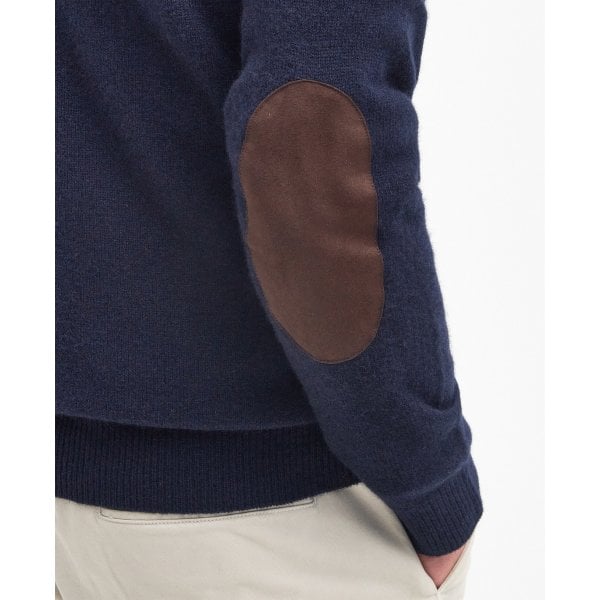 Mens Essential Patch Half Zip in Navy