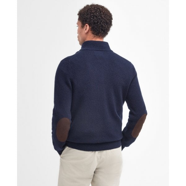 Mens Essential Patch Half Zip in Navy