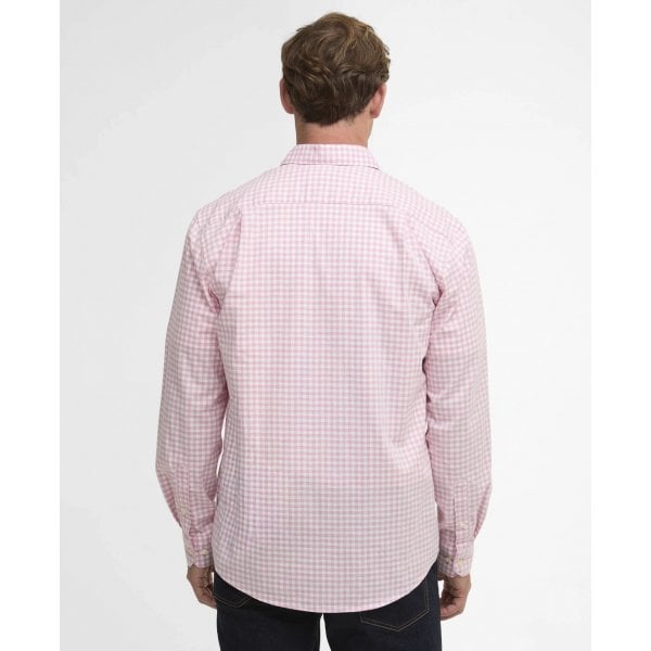 Mens Gingham Shirt in Pink