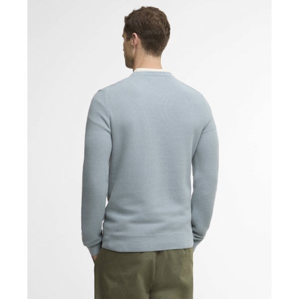 Mens Honeycomb Crew in Slate