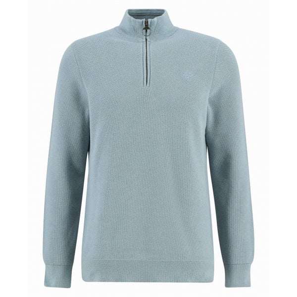 Mens Honeycomb Half Zip in Slate