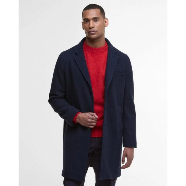Mens Kirkbridge Wool Coat in Navy