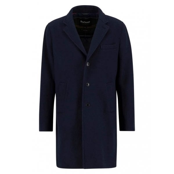 Mens Kirkbridge Wool Coat in Navy