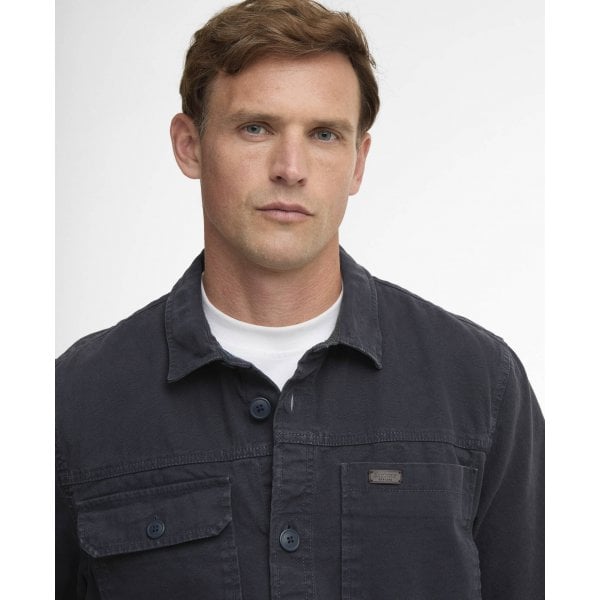 Mens Lingfield Overshirt in Navy