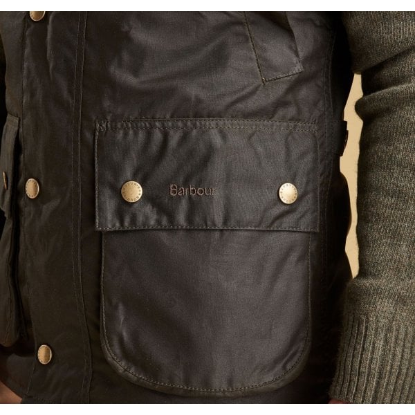 Mens New Westmorland Wax Gilet in Olive