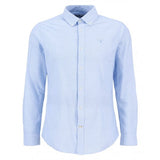 Mens Stripe Oxford Shirt in Sky Blue