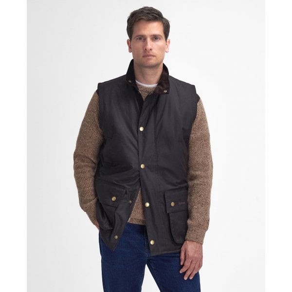 Mens Westmorland Wax Gilet in Rustic