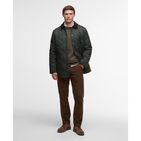 Mens Winter Country Liddesdale Quilted Jacket in Olive