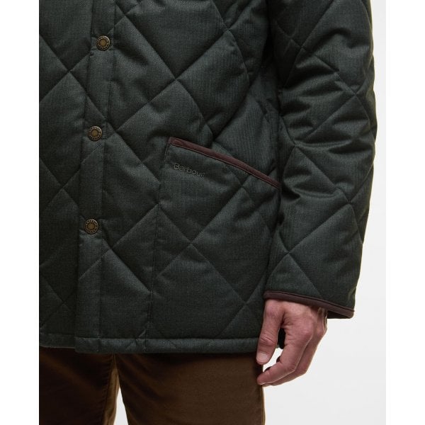 Mens Winter Country Liddesdale Quilted Jacket in Olive
