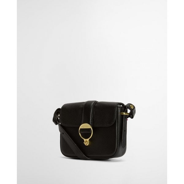Mini Rosa Crossbody Leather Bag In Black