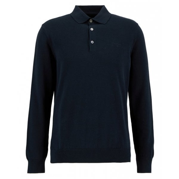 Pima Knit Polo in Navy