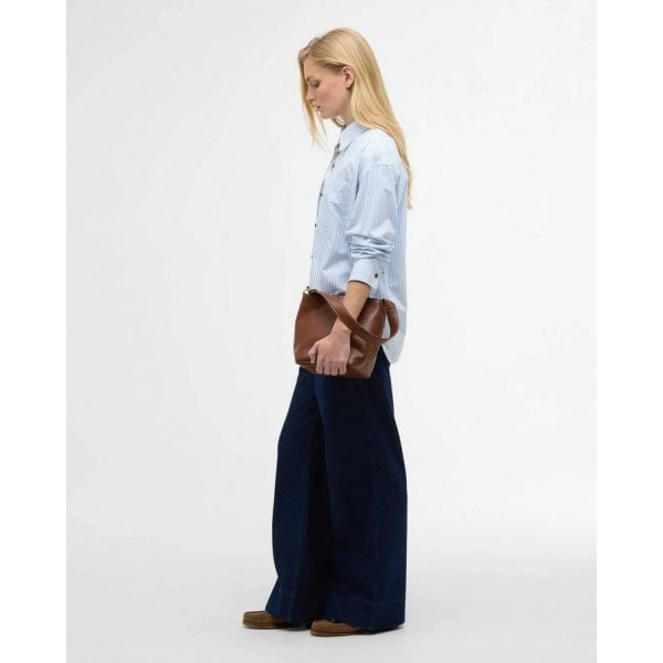 Polly Shirt in Chambray Stripe