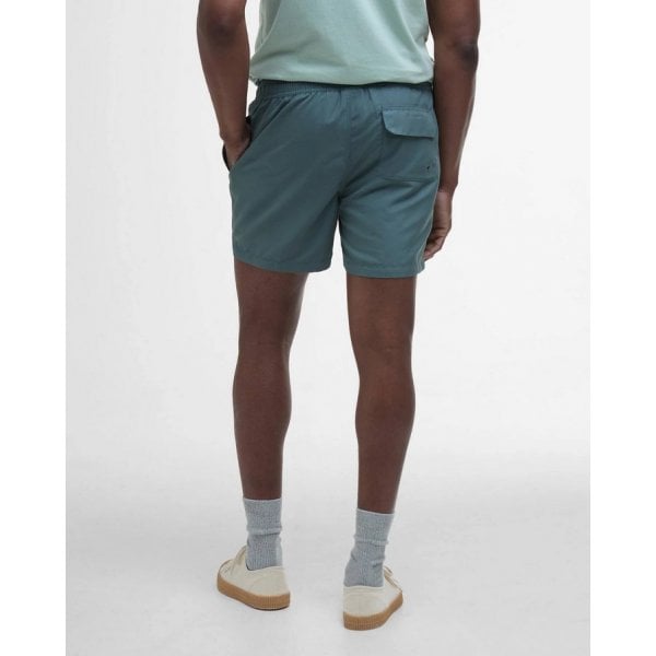 Staple Logo Swim Short in Vintage Teal