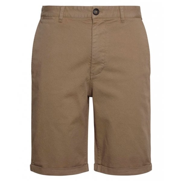 Washed Twill Chino Shorts in Stone