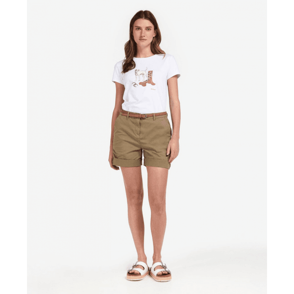 Womens Chino Shorts in Khaki