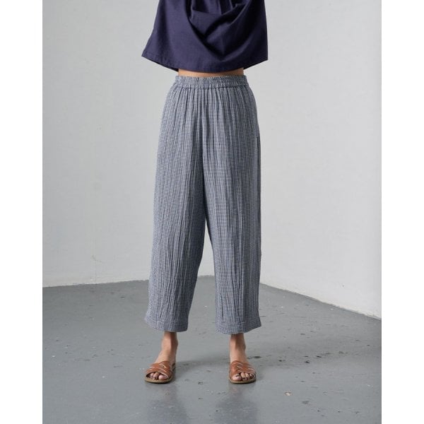 Clara Trousers in Navy Check