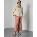 Womens Clara Trousers in Rust Check