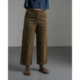 Womens Harper Wide Leg Trousers In Dark Sand Thick Cord
