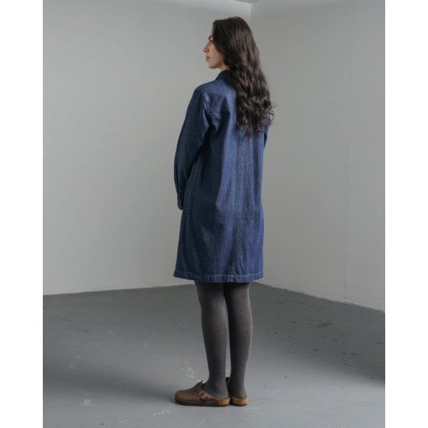 Womens Ocean Shirt Dress In 9oz Denim