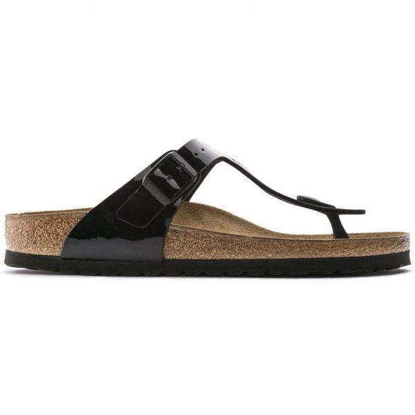 Gizeh Black Patent Sandal