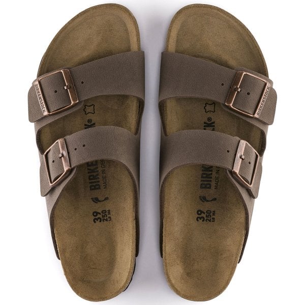 Unisex Arizona Birko Flor Narrow Fit Sandal in Mocca