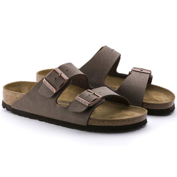 Unisex Arizona Birko Flor Narrow Fit Sandal in Mocca