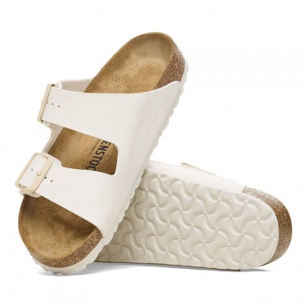 Unisex Arizona Birko-Flor Sandal in Eggshell